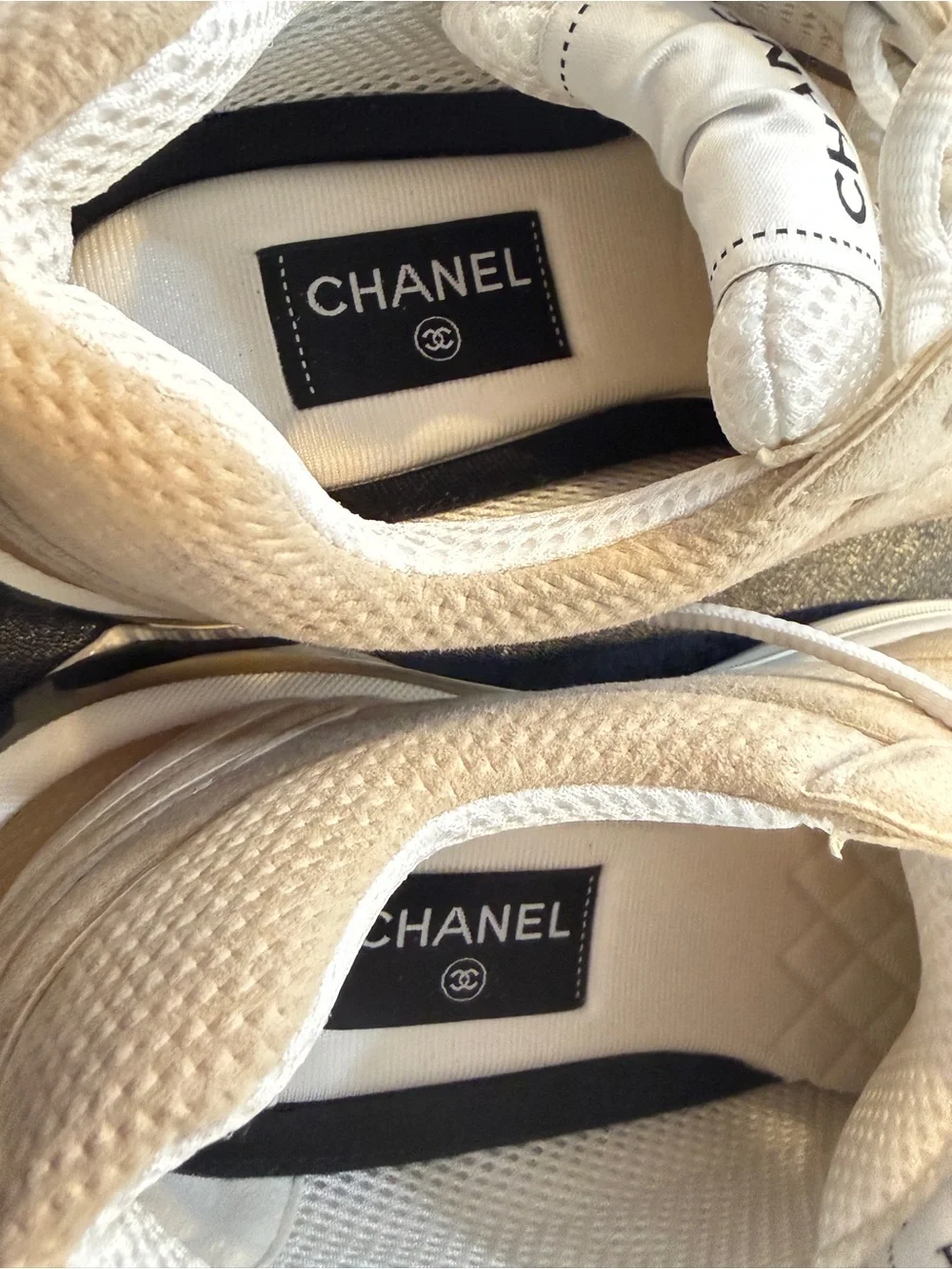 NIB Chanel Sneakers G45077 Beige/suede 41 - Picture 8 of 11